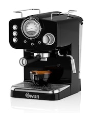 Swan Black Retro Espresso Maker - Image 2 of 7