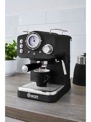 Swan Black Retro Espresso Maker - Image 7 of 7