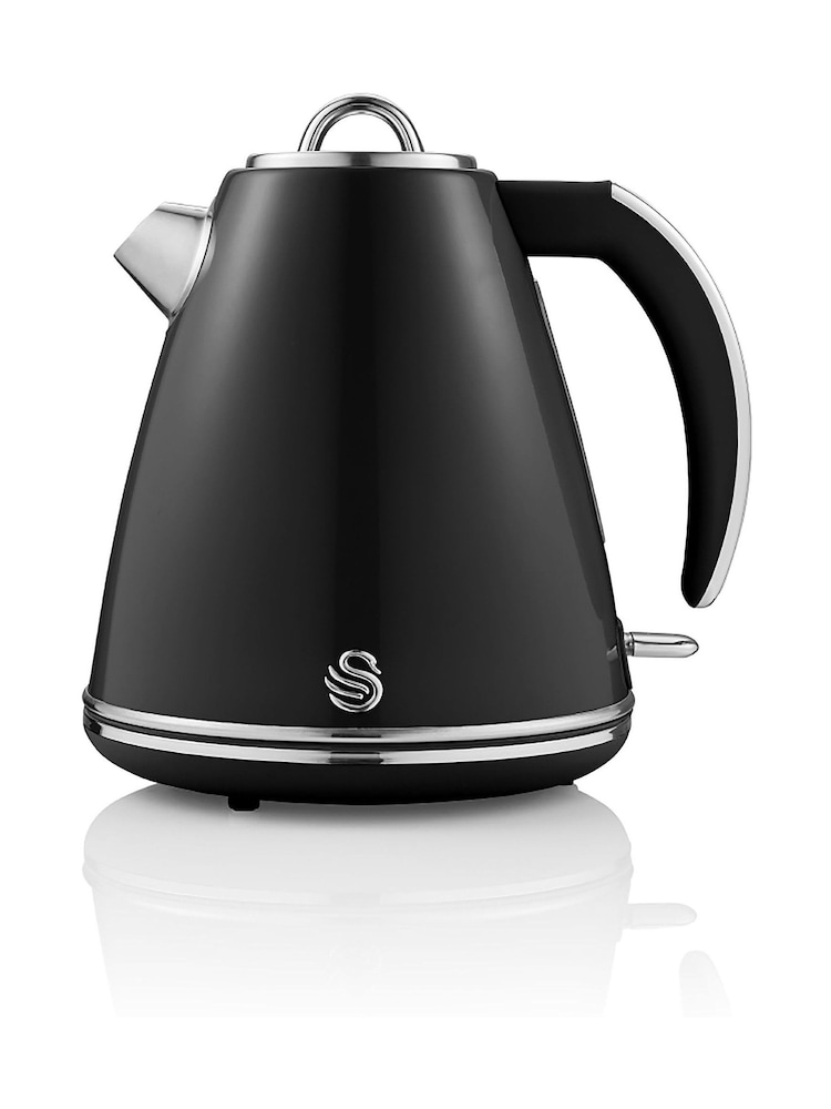 Swan Black 1.5 Litre Black Jug Kettle 3kW - Image 2 of 8 Swan Black 1.5 Litre Black Jug Kettle 3kW - Image 2 of 8