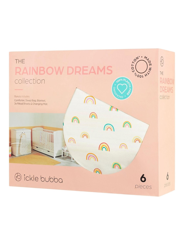 Ickle Bubba 6 Piece Yellow The Rainbow Dreams Nursery Starter Set - Image 8 of 8