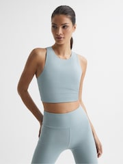 Reiss Blue Castore - Emma Castore Performance Sports Bra - Image 1 of 5