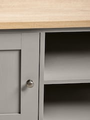 Dove Grey Malvern Oak Effect Up to 60 inch TV Unit - Image 8 of 9