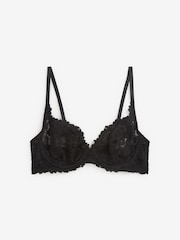 Black Non Pad Full Cup A-E Lace Ultimate Comfort Bra - Image 6 of 6