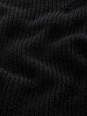 Black Long sleeve Ribbed Cropped Jumper - Image 6 of 6