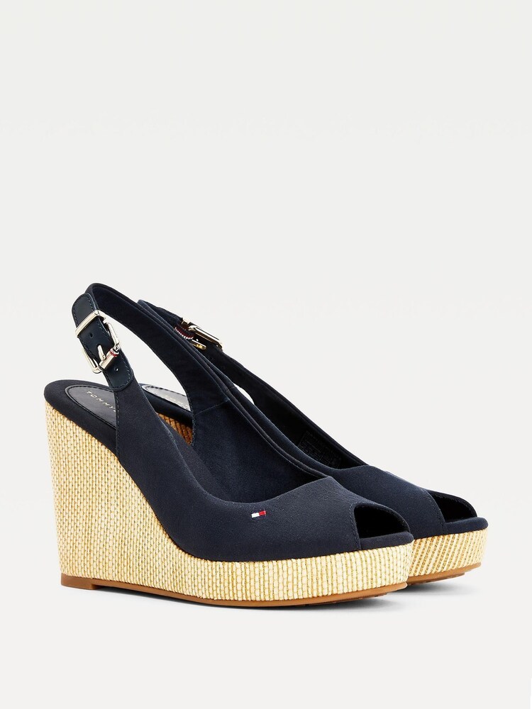 Blau - Tommy Hilfiger Iconic Elena Schuhe mit Keilabsatz - Bild 1 von 7