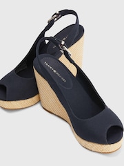 Blau - Tommy Hilfiger Iconic Elena Schuhe mit Keilabsatz - Bild 4 von 7