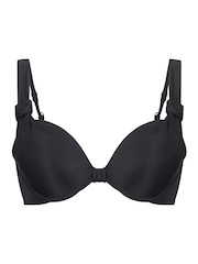 Hunkemöller Luxe Black Padded Push Up Bikini Top - Image 4 of 5