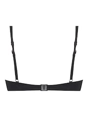 Hunkemöller Luxe Black Padded Push Up Bikini Top - Image 5 of 5