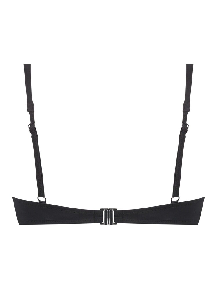 Hunkemöller Luxe Black Padded Push Up Bikini Top - Image 5 of 5