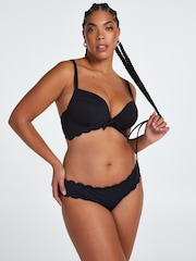 Hunkemöller Black Scallop Rio Bikini Bottoms - Image 1 of 5