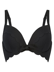 Hunkemöller Black Scallop Padded Bikini Top - Image 4 of 5