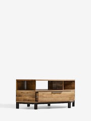 Dark Bronx Up to 50 inch, Corner Oak Effect Slim TV Unit - Image 3 of 8