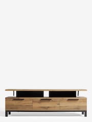 Dark Bronx Oak Effect Floating Top TV Unit - Image 3 of 7