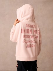 Superdry Light Pink Hoodie - Image 2 of 10