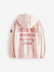 Superdry Light Pink Hoodie - Image 8 of 10