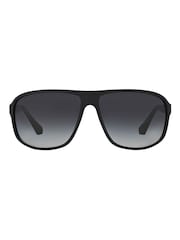Emporio Armani Black Rubber Sunglasses - Image 1 of 11