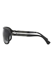 Emporio Armani Black Rubber Sunglasses - Image 11 of 11