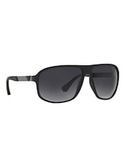 Emporio Armani Black Rubber Sunglasses - Image 2 of 11