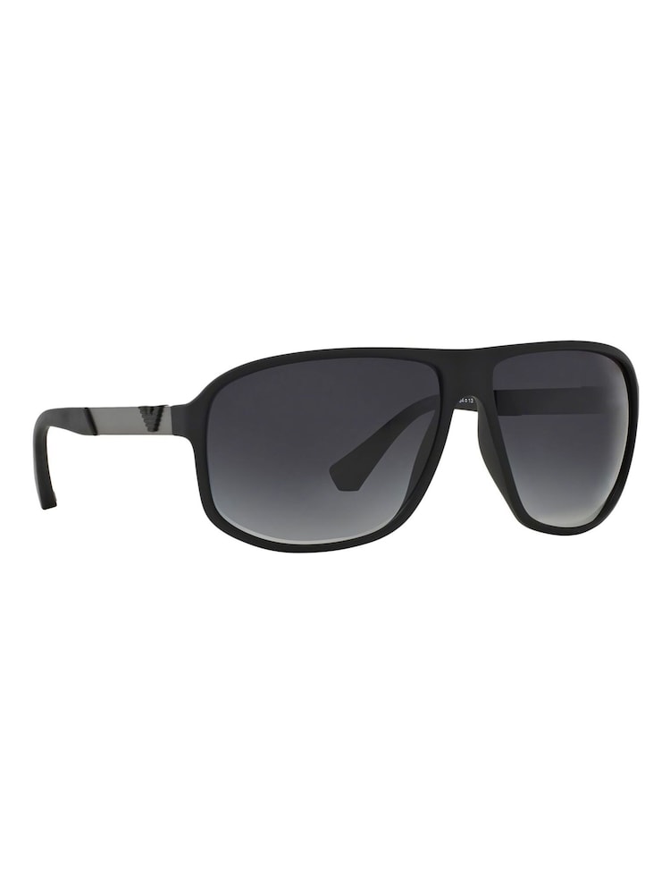 Emporio Armani Black Rubber Sunglasses - Image 2 of 11 Emporio Armani Black Rubber Sunglasses - Image 2 of 11