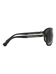 Emporio Armani Black Rubber Sunglasses - Image 4 of 11