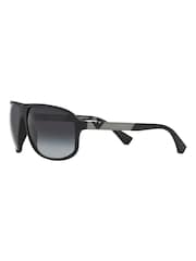 Emporio Armani Black Rubber Sunglasses - Image 5 of 11