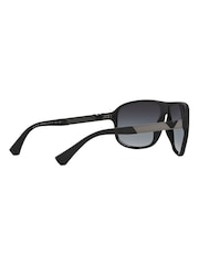 Emporio Armani Black Rubber Sunglasses - Image 6 of 11