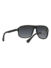 Emporio Armani Black Rubber Sunglasses - Image 7 of 11