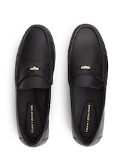 Tommy Hilfiger Monogram Leather Penny Loafers - Image 5 of 6