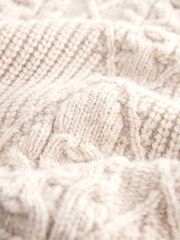 Ecru High Neck Longline Jumper - Image 3 of 6
