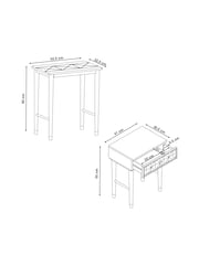 Dark Lloyd Mango Wood Storage Nest of 2 Tables - Image 10 of 10