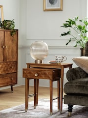 Dark Lloyd Mango Wood Storage Nest of 2 Tables - Image 2 of 10