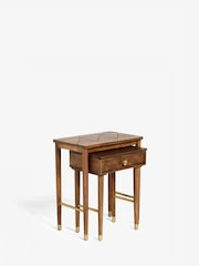 Dark Lloyd Mango Wood Storage Nest of 2 Tables - Image 6 of 10