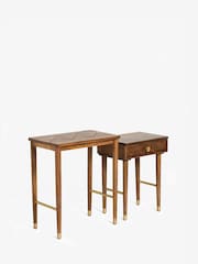 Dark Lloyd Mango Wood Storage Nest of 2 Tables - Image 7 of 10