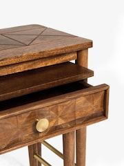 Dark Lloyd Mango Wood Storage Nest of 2 Tables - Image 8 of 10