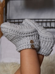 The Little Tailor Baby Soft Knitted 100% Cotton Boots - Image 5 of 5