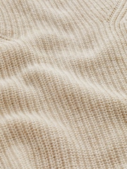 Ecru Cream Long sleeve Ribbed Cropped Jumper - Image 7 of 7