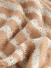 Kamelowy brąz - Sequin Detail Zebra Animal Pattern Jumper - Image 6 of 6