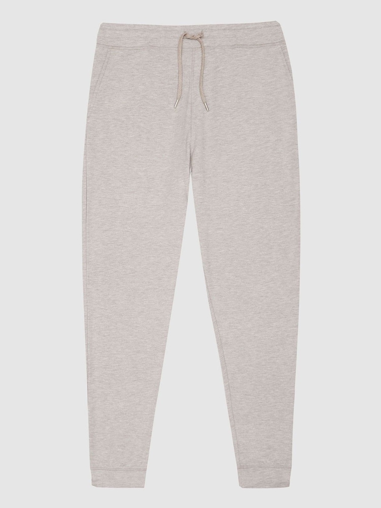 Reiss Brown Jose Melange Tracksuit Joggers - Image 2 of 5