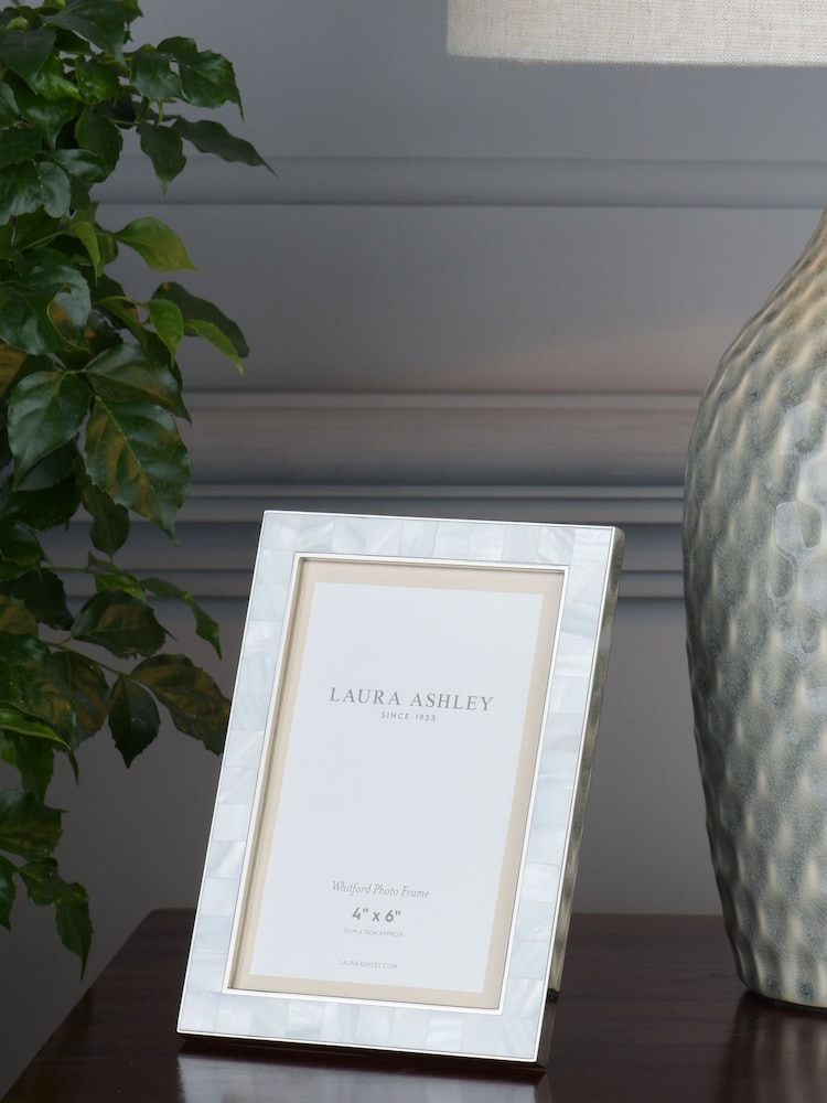 Laura Ashley Chrome Whitford Nickel Plated Picture Frame - Image 1 of 5