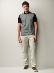 Schwarz & Grün - Pattern Polohemd - Bild 2 von 8
