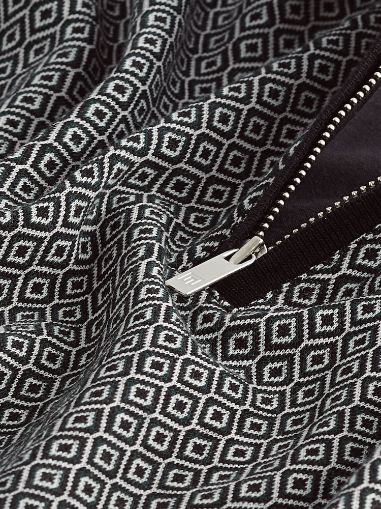 Schwarz & Grün - Pattern Polohemd - Bild 8 von 8