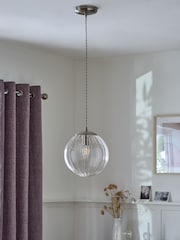Brushed Chrome Bourton Pendant Ceiling Light - Image 2 of 4