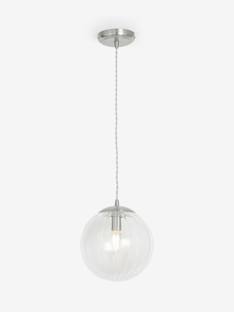 Brushed Chrome Bourton Pendant Ceiling Light - Image 5 of 5