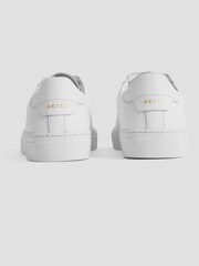 Reiss White Finley Leather Contrast Sole Trainers - Image 5 of 6