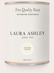 Laura Ashley Cotton White Exterior Eggshell Paint - Image 3 of 5