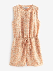 Orange Doublecloth Playsuit - Image 5 of 5