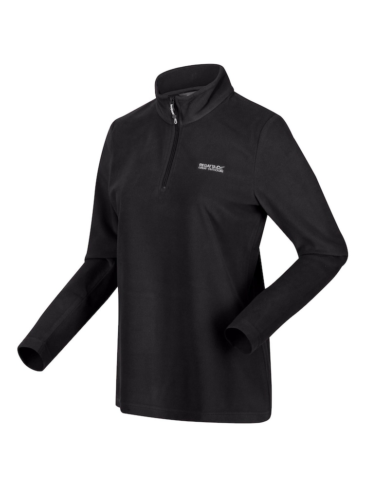 Regatta Black Womens Sweetheart Lightweight Half-Zip Fleece - Image 7 of 8