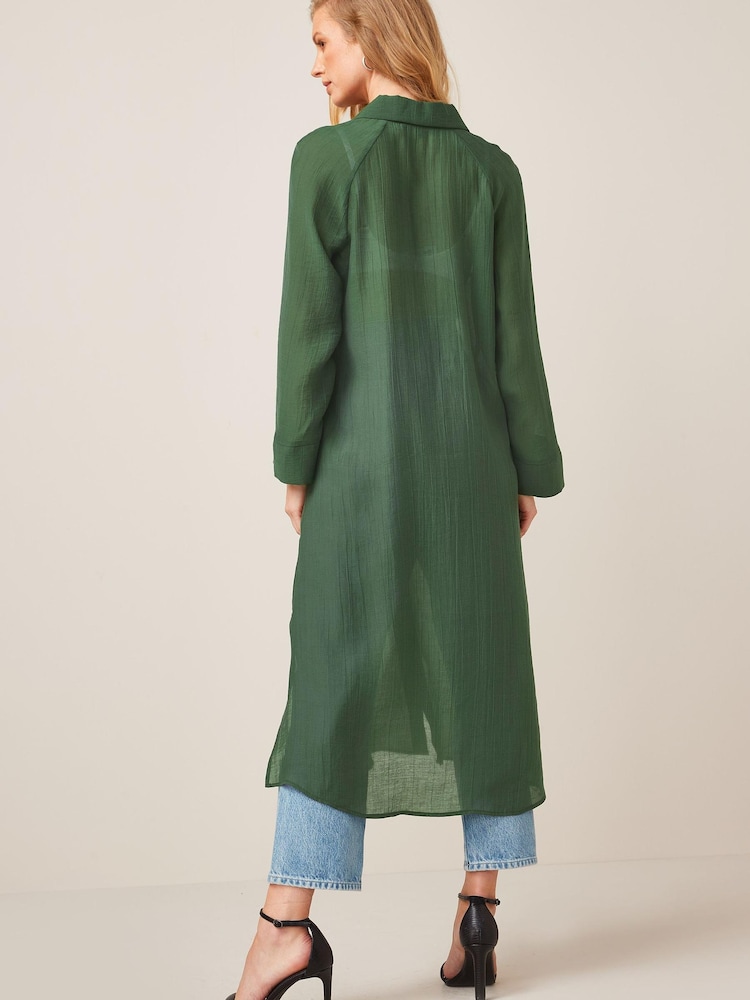Green Longline Shirt - Image 2 of 5