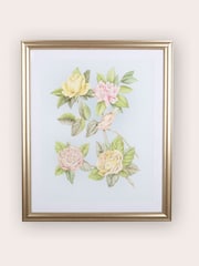 Laura Ashley Blue Roisin Framed Wall Art - Image 2 of 6
