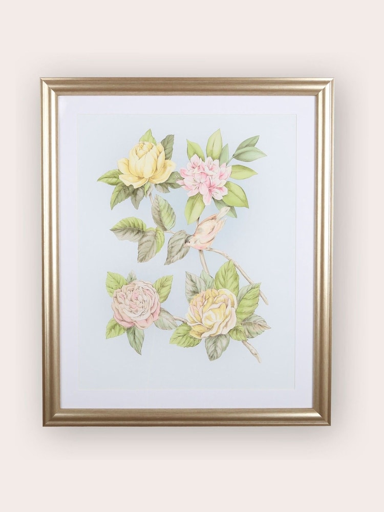 Laura Ashley Blue Roisin Framed Wall Art - Image 2 of 6